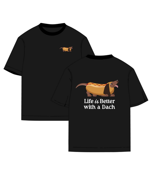 Camisa Life is Better - Hot Dog