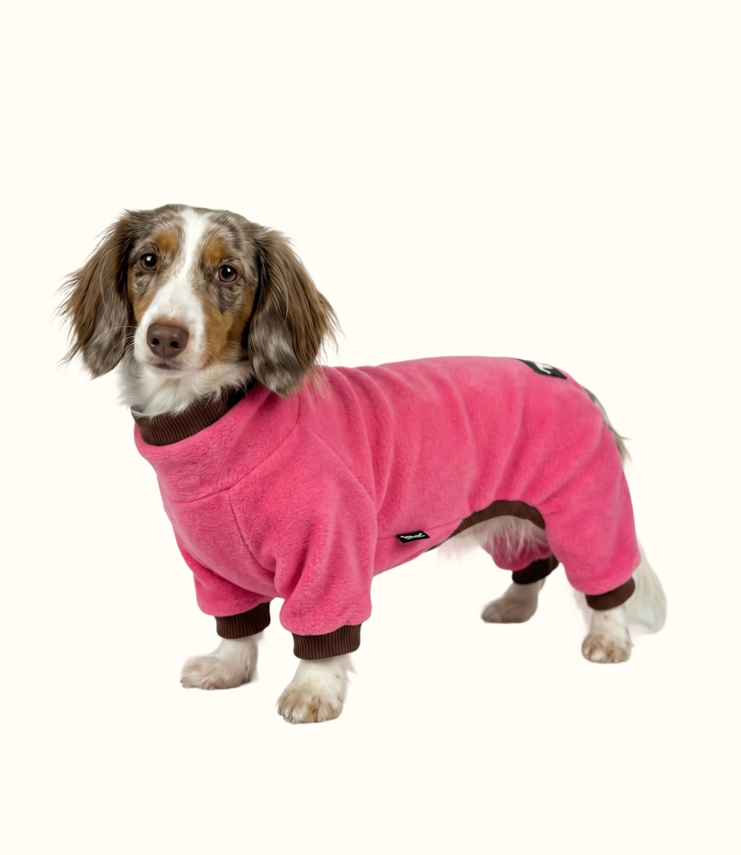 Macacão Fleece Rosa