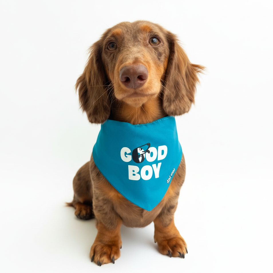 Bandana Pet God Boy Azul