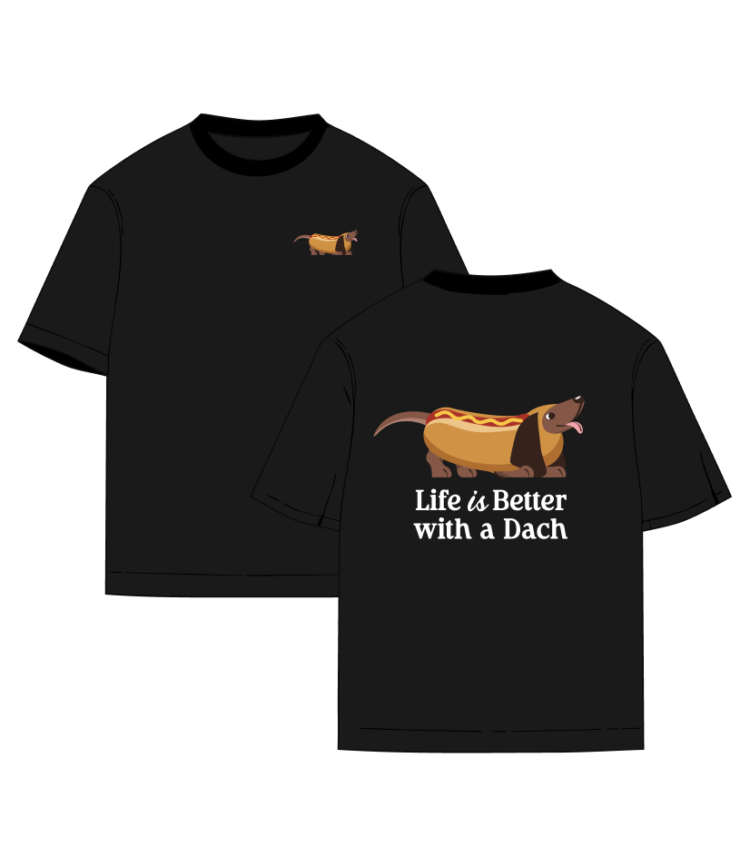 Camisa Life is Better - Hot Dog