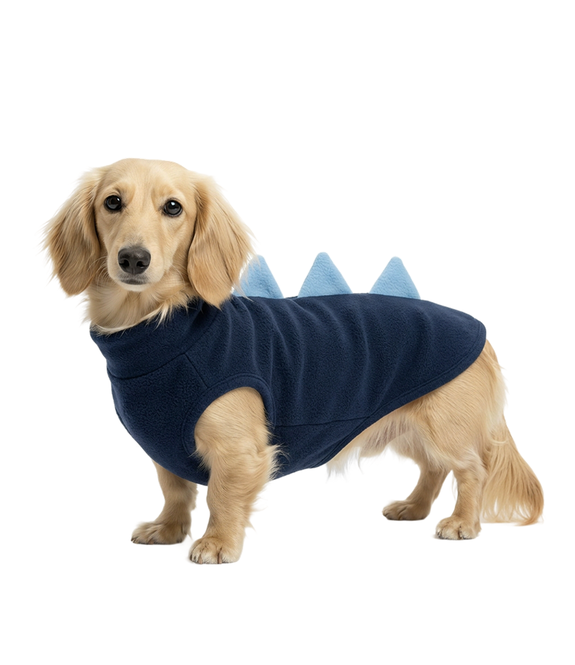 Roupa Pet Fleece Dino - Azul