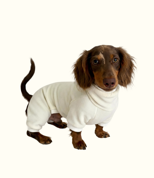 Macacão Fleece Off White