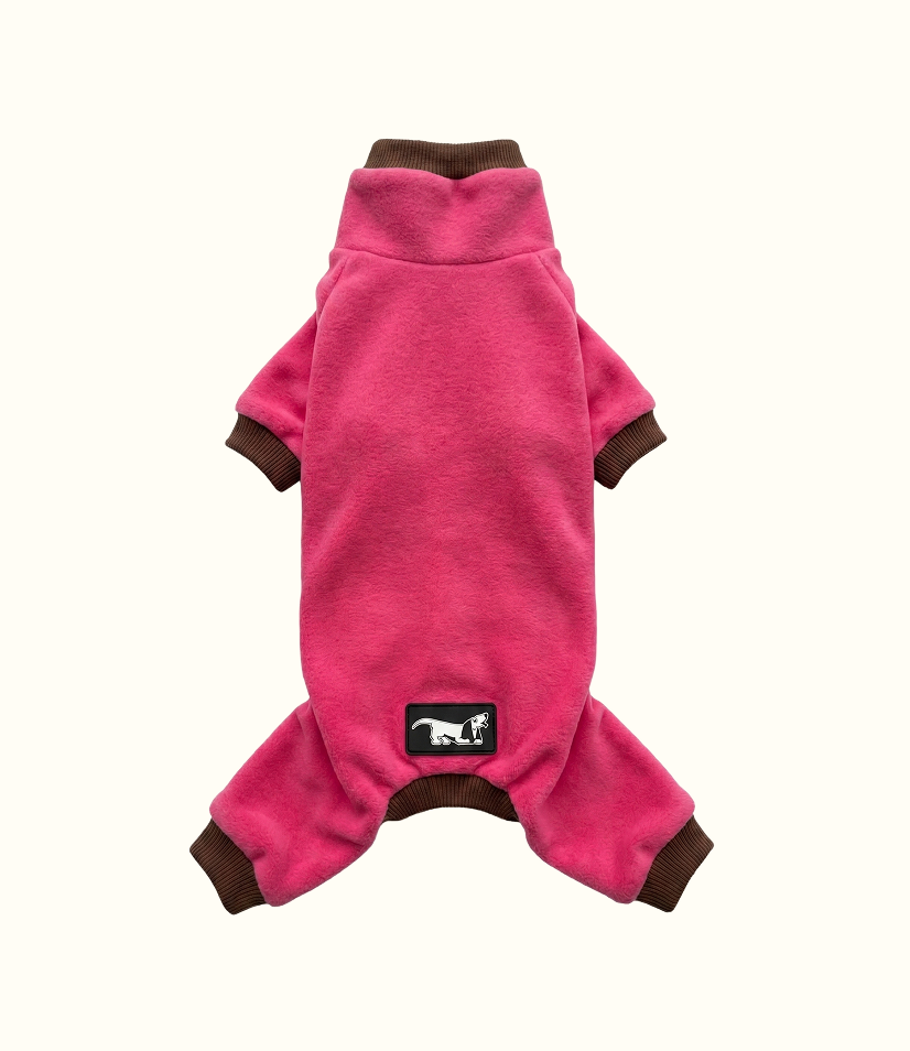 Macacão Fleece Rosa