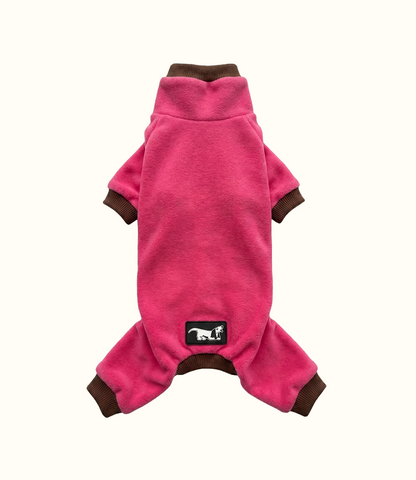 Macacão Fleece Rosa