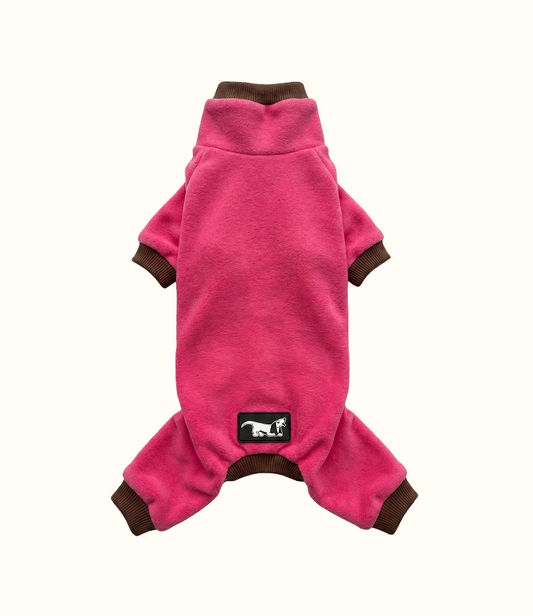 Macacão Fleece Rosa