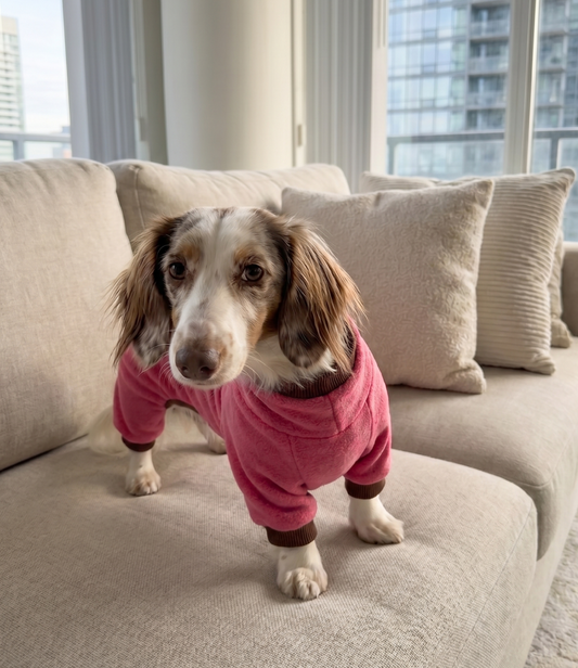 Macacão Fleece Rosa