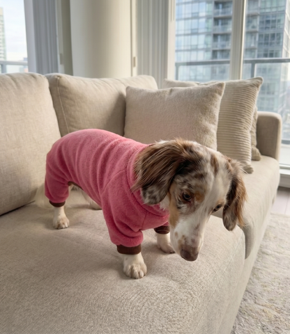 Macacão Fleece Rosa