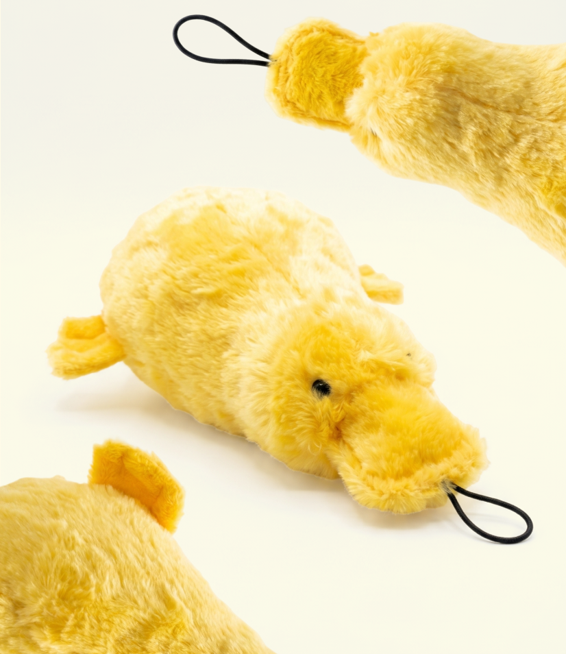 Brinquedo Patinho de Pelúcia Interativo para Cães