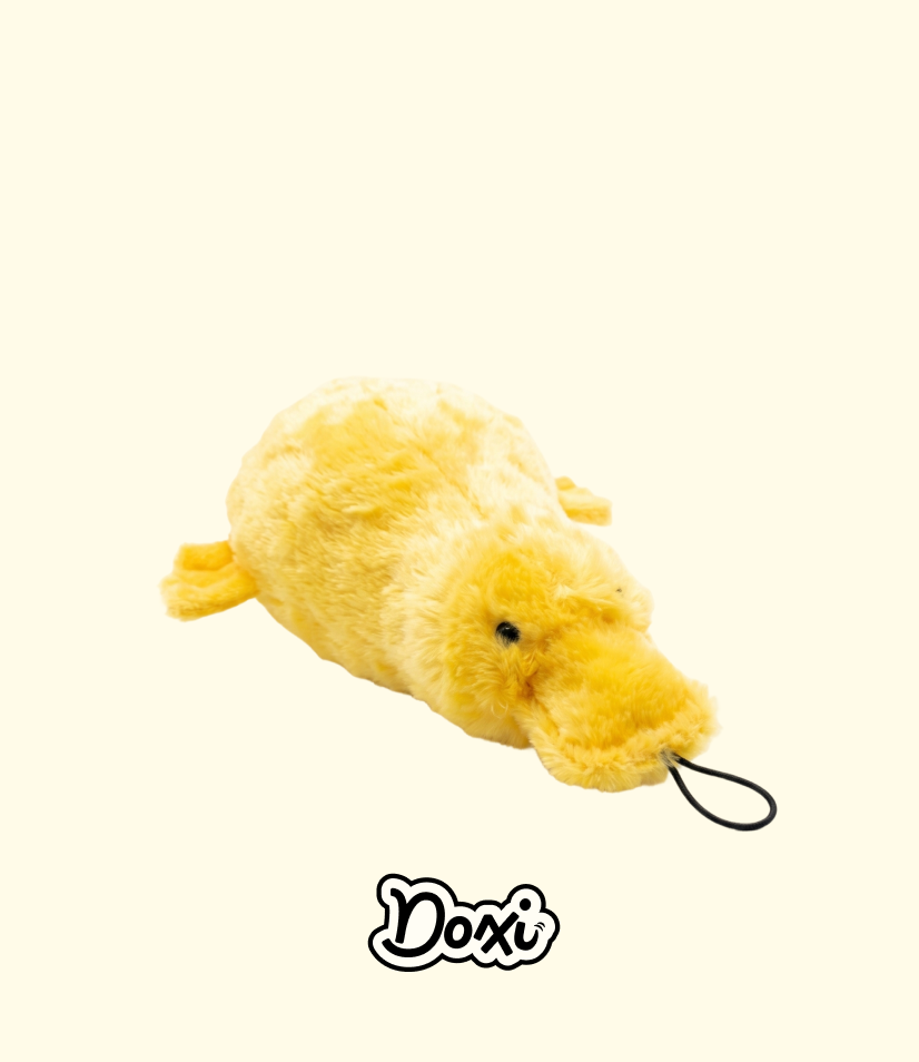 Brinquedo Patinho de Pelúcia Interativo para Cães
