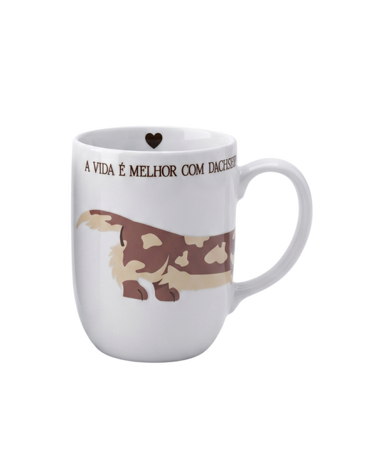 Caneca Doxi —  Pelo Longo Arlequim