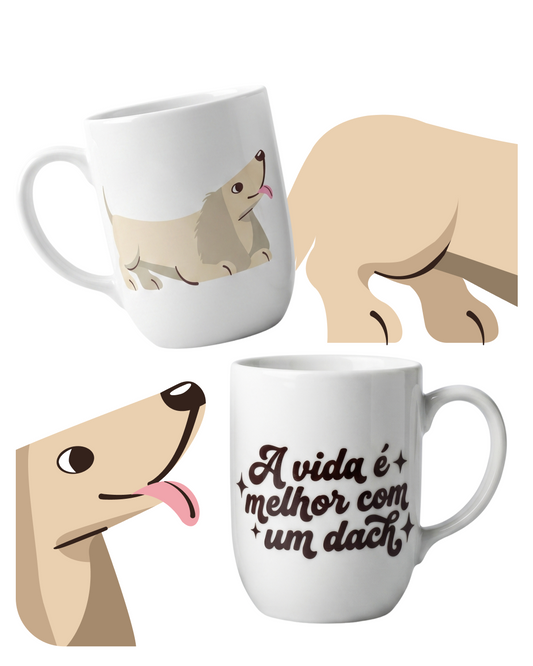 Caneca Pelo longo Creme